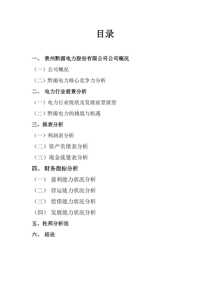 貴州黔源電力股份有限財(cái)務(wù)分析.doc