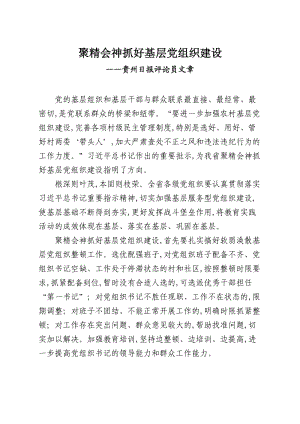 聚精會神抓好基層黨組織建設.docx