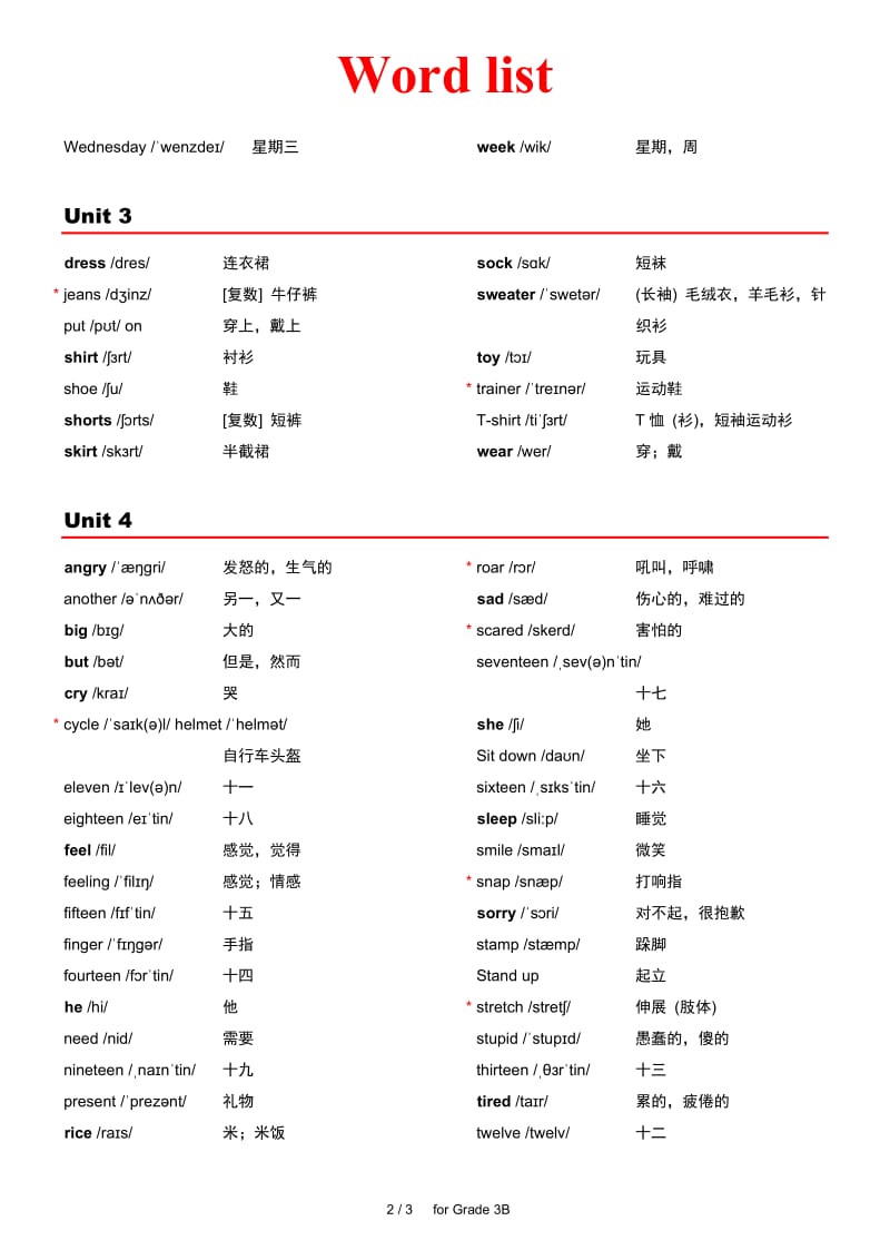 外研社小学英语(三年级起点)单词表(带音标)三年级下.docx_第2页