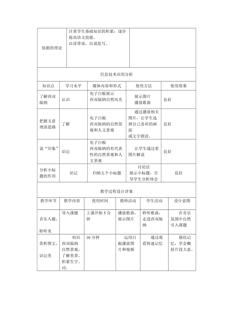 浚县善堂镇四中张志芹语文教学设计方案表格模板.doc_第3页