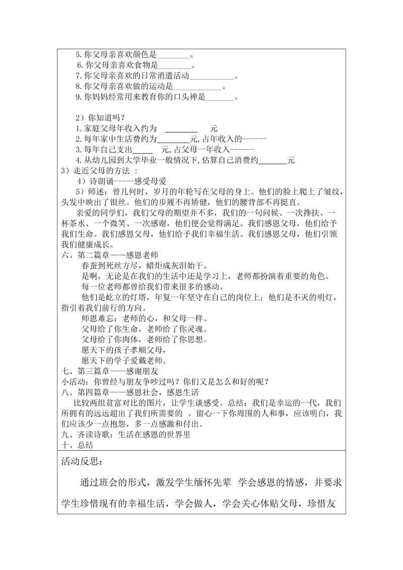 小学六年级班队活动记录表缅怀先辈学会感恩.doc_第2页