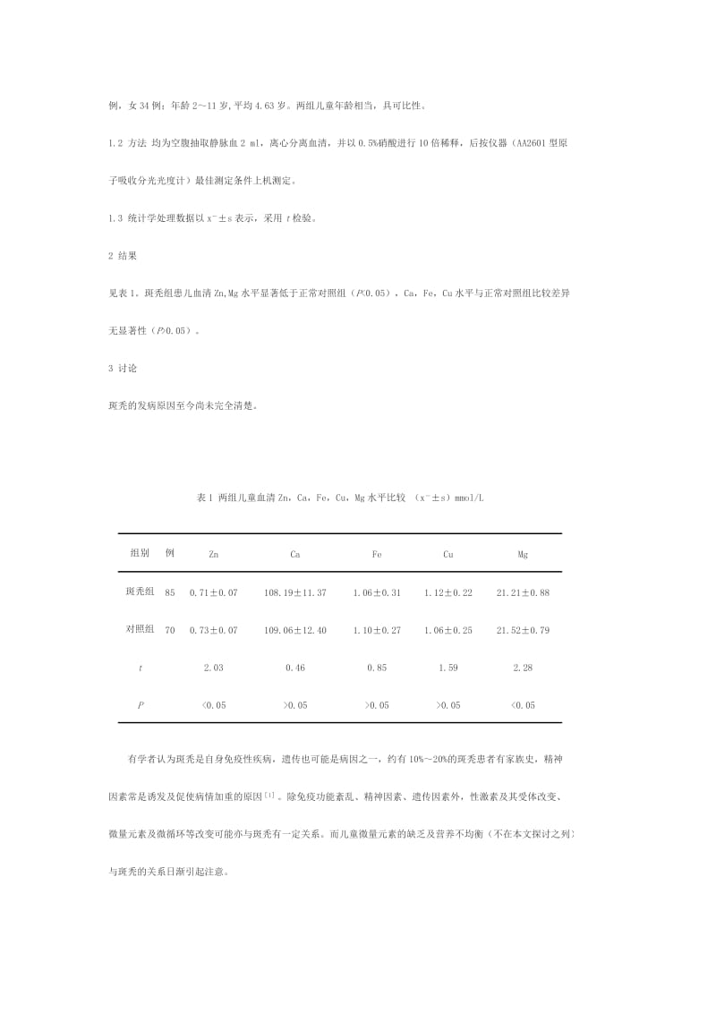 儿童斑秃血清微量元素的测定.doc_第2页