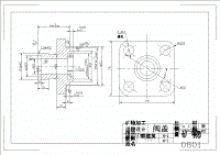 閥蓋CAD圖紙