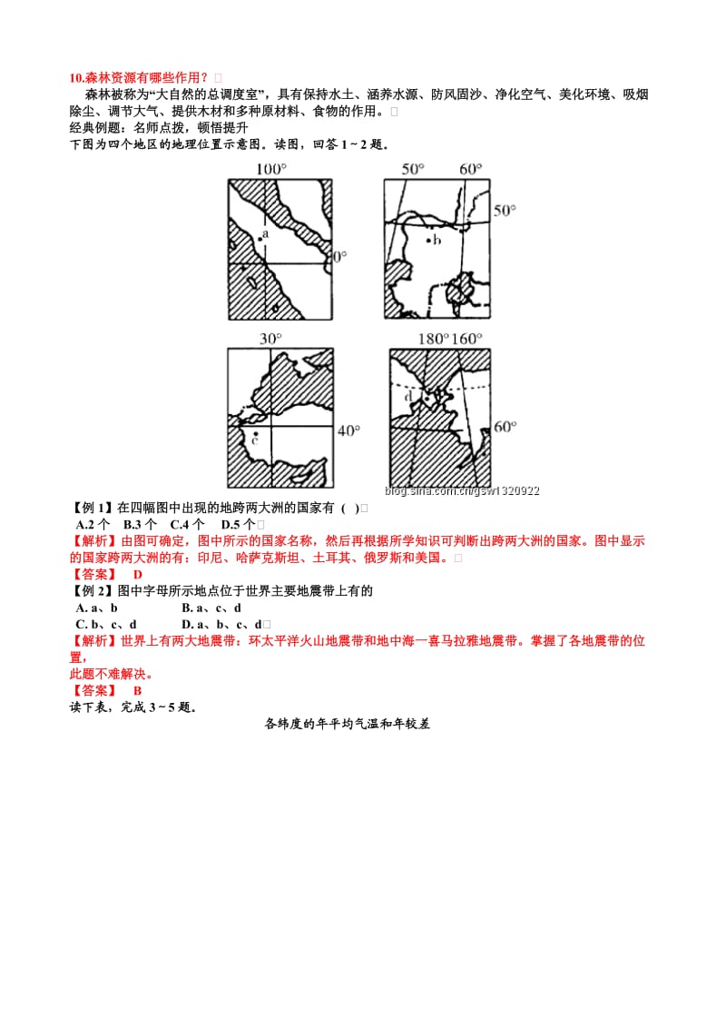 2013届高三高考地理解题技巧系列之11区域世界地理问题备考导练.doc_第3页