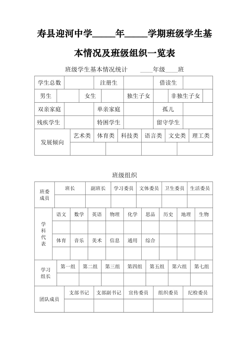 寿县迎河中学主题班会记录.doc_第2页