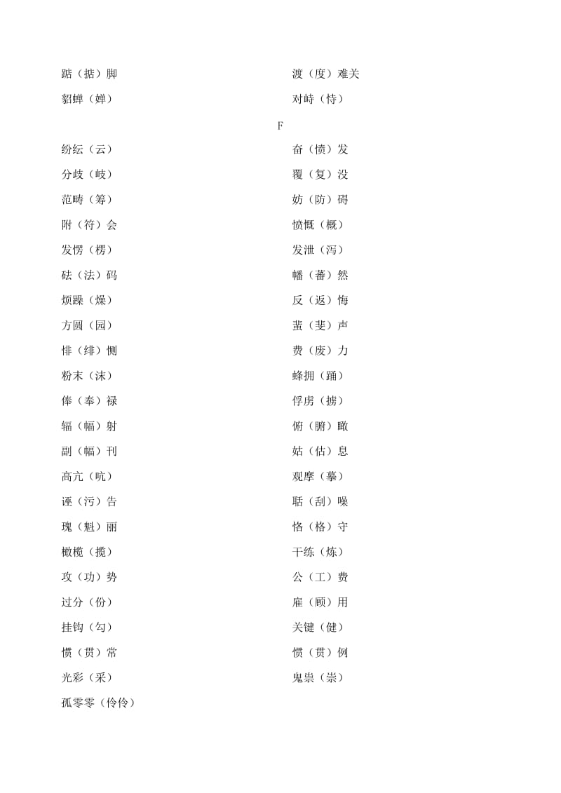 江苏省泗阳中学2012届高三二轮语文专题复习素材两字、三字词语.doc_第3页