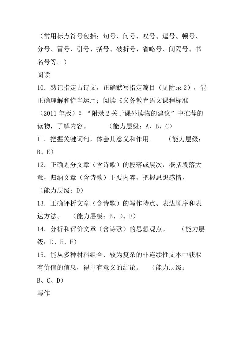 2015年福建教师招考小学语文考试大纲.doc_第3页