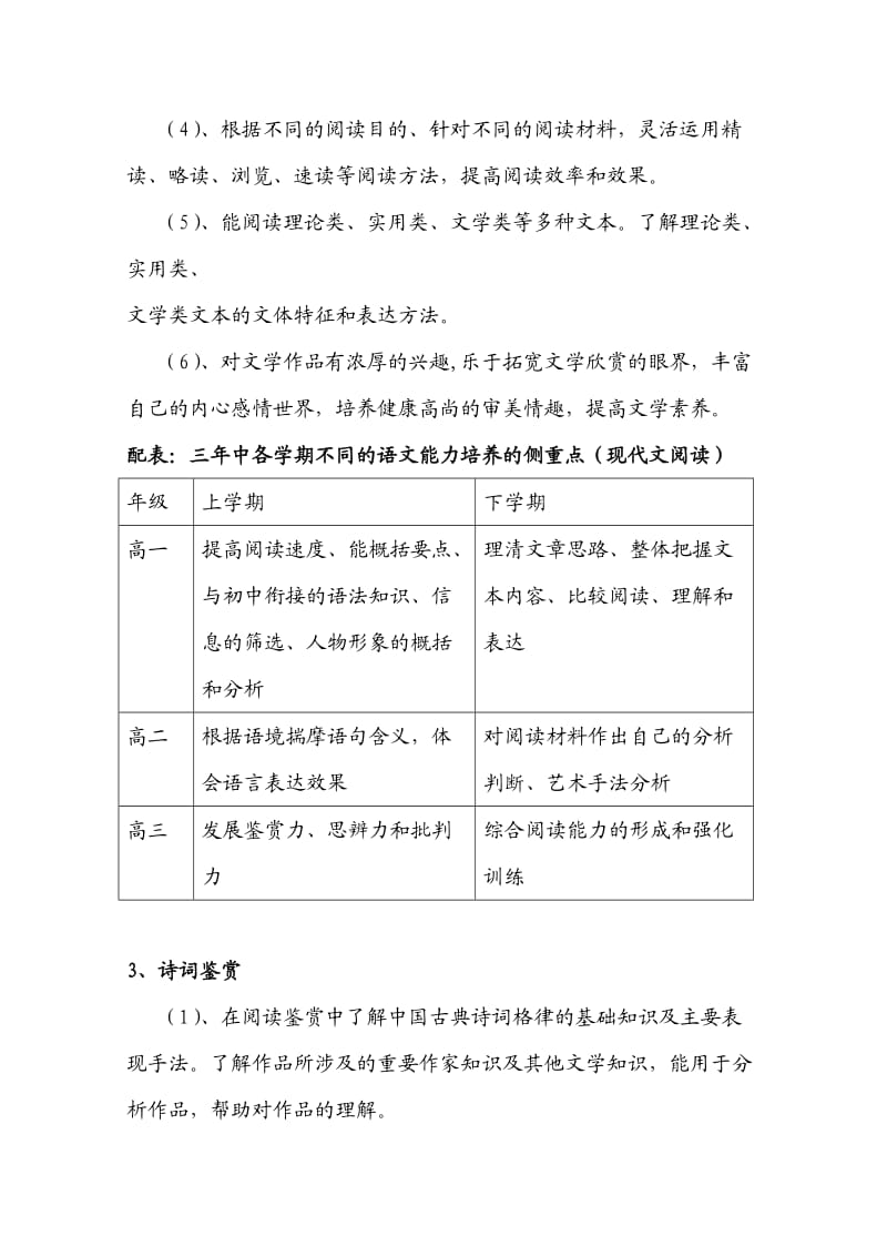 交大附中浦东试验高中语文学科三年教学规划.docx_第3页