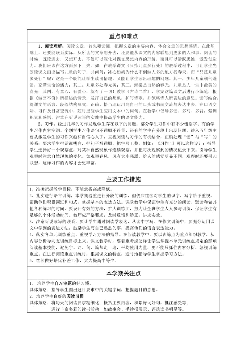 苏教版语文五年级下教学计划.doc_第2页