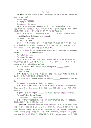 2014年高考英語分類匯編：單項填空(2014高考真題模擬新題).doc