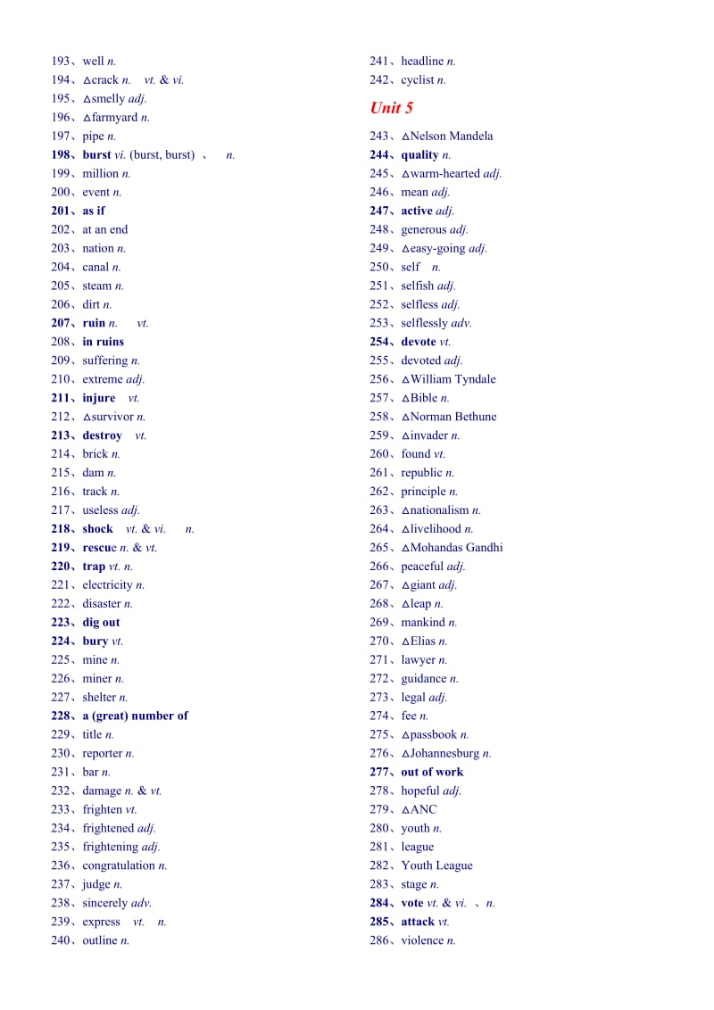 人教版高中英语必修1-选修8单词测试版.doc_第3页