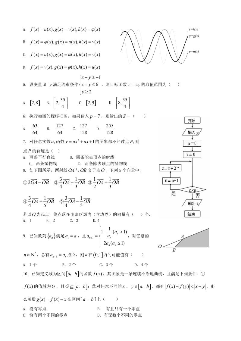 四川2014高考数学模拟试卷.doc_第2页