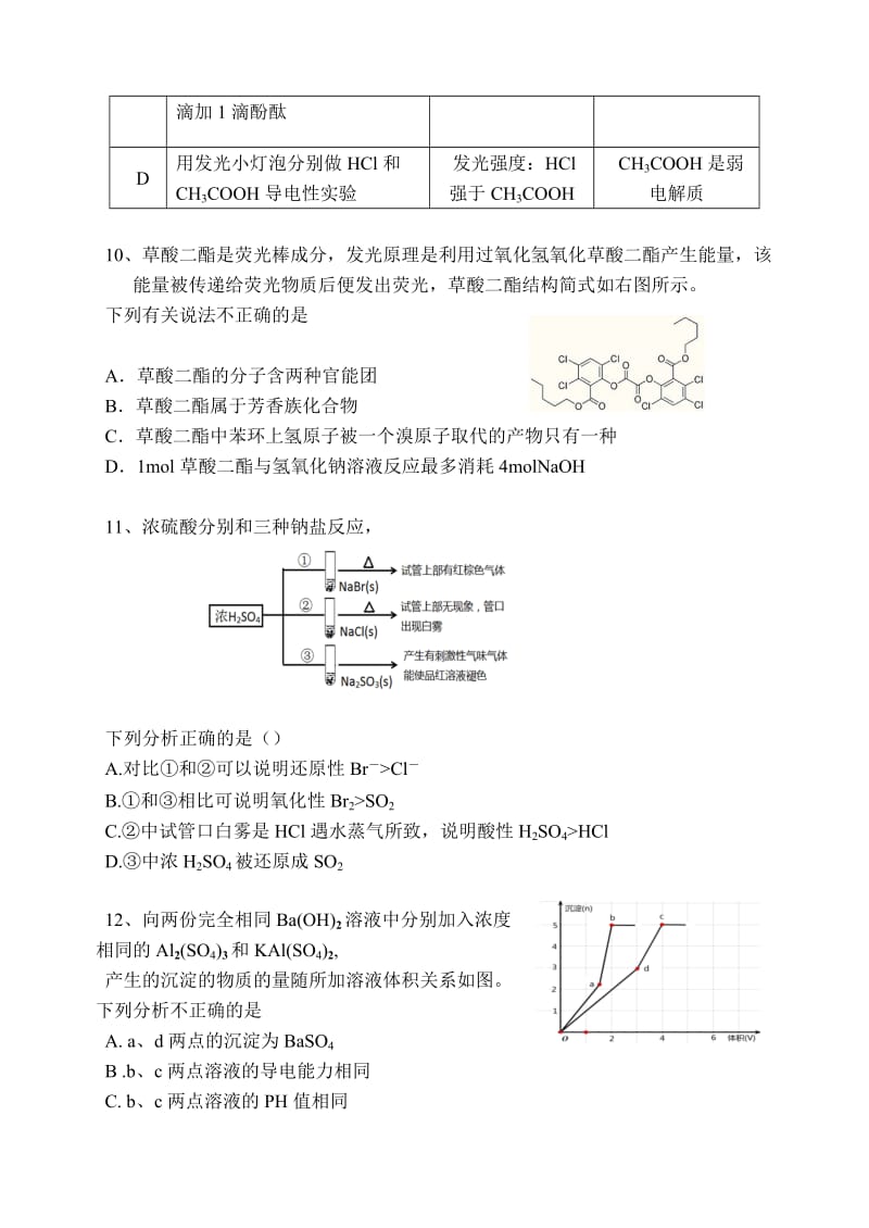 2017平谷高三一模化学试题及答案.docx_第2页