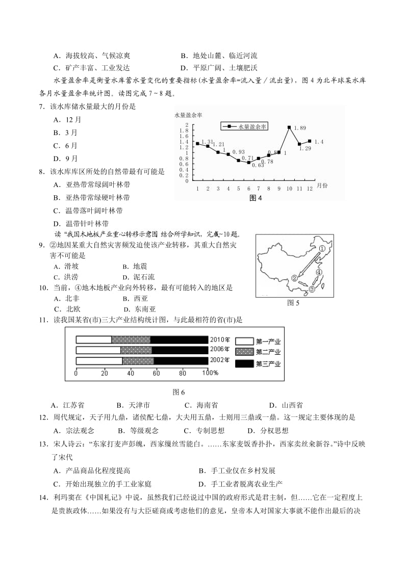 汕头市金山中学2013届高三上学期期末模拟考试.doc_第2页