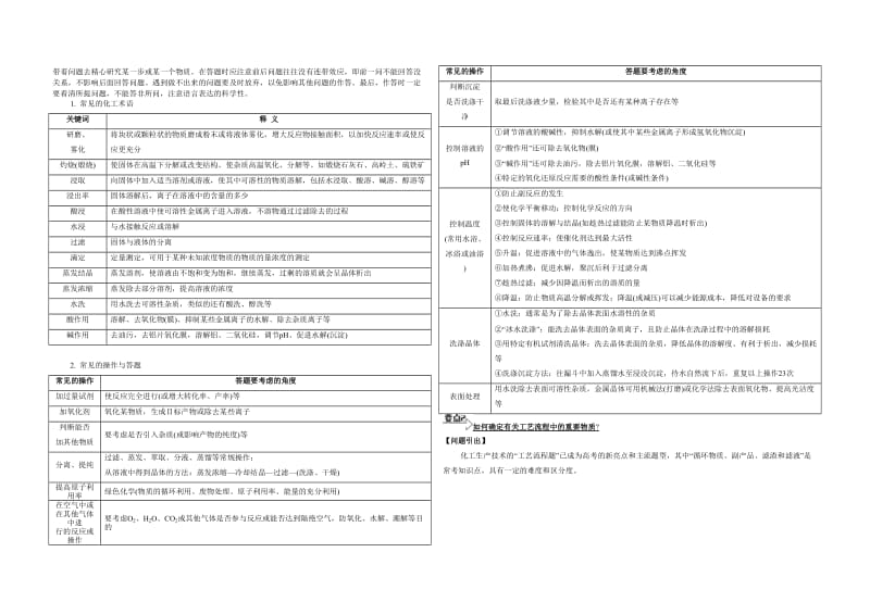 高三化学二轮复习-化工流程专题.docx_第2页