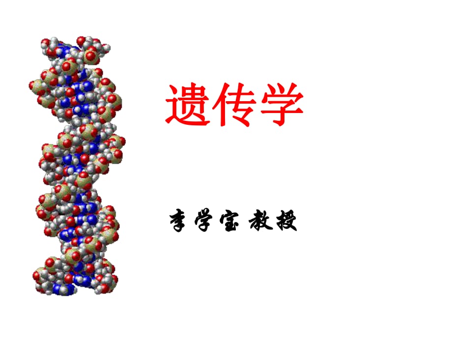 Genetics2遗传的细胞学基础.ppt_第1页