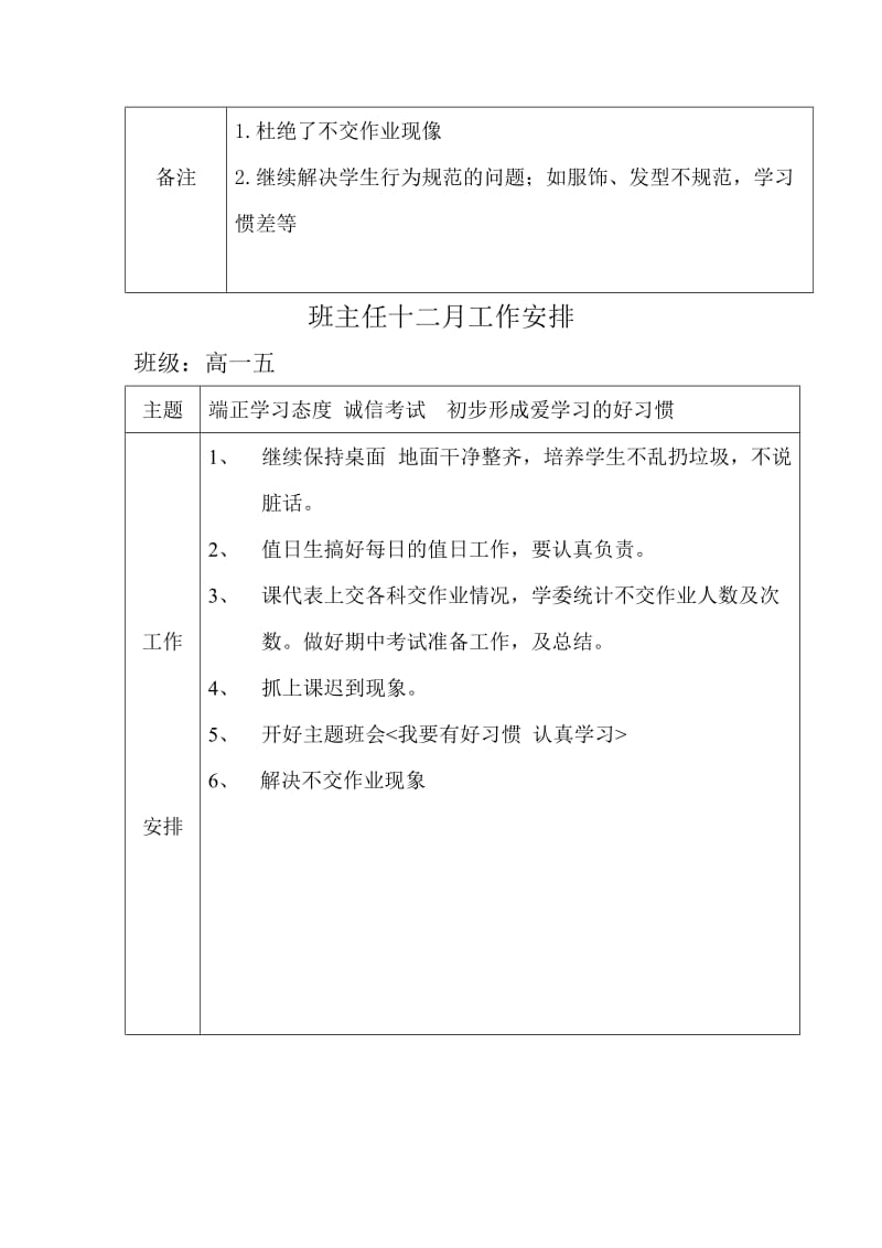 高一五班十一月班主任工作总结、十二月计划、主题班会.doc_第2页