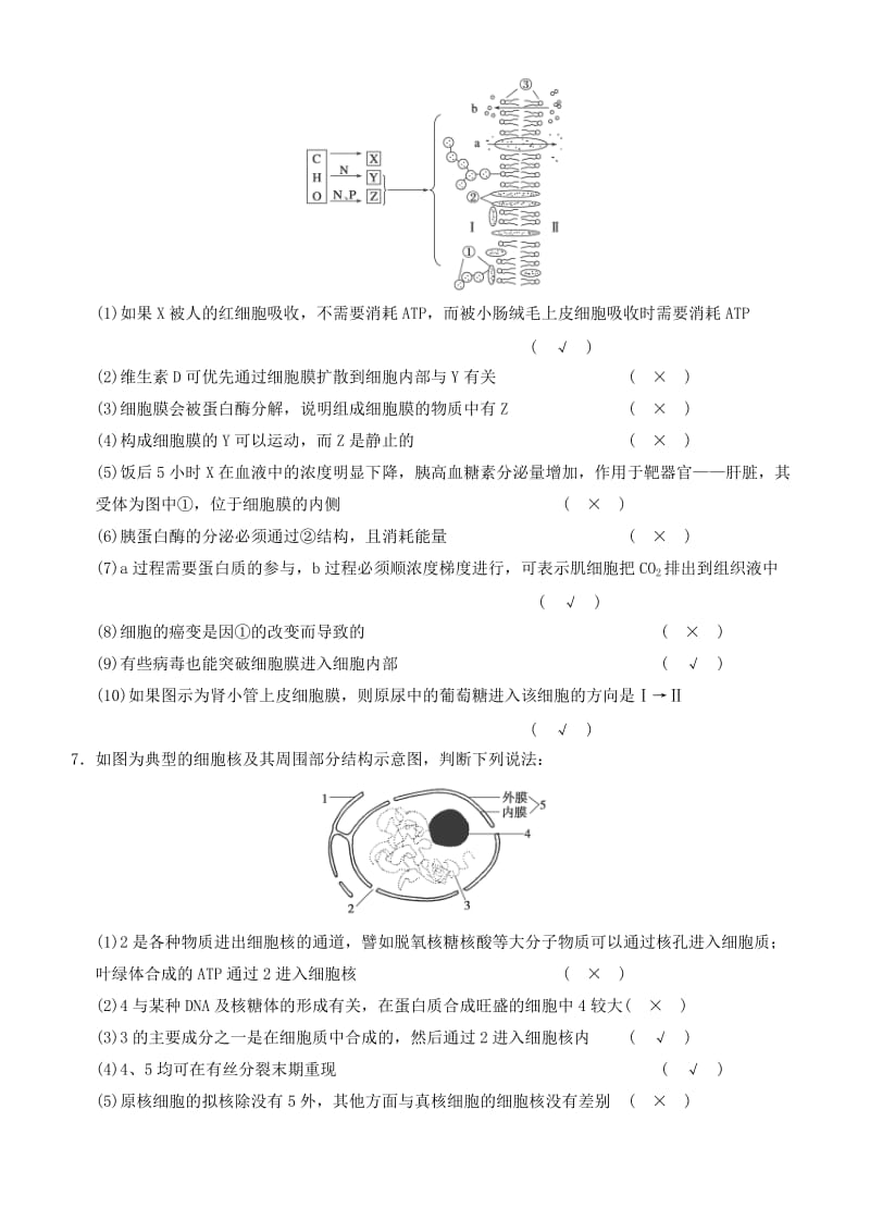 2015届高三生物二轮优化训练：热点图示练1细胞的分子组成与结构.doc_第3页