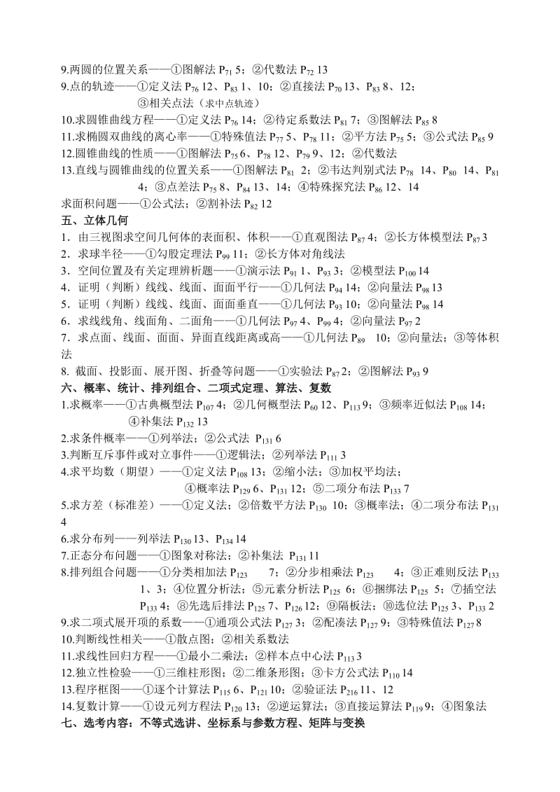 高中数学主要题型与方法归纳.doc_第3页