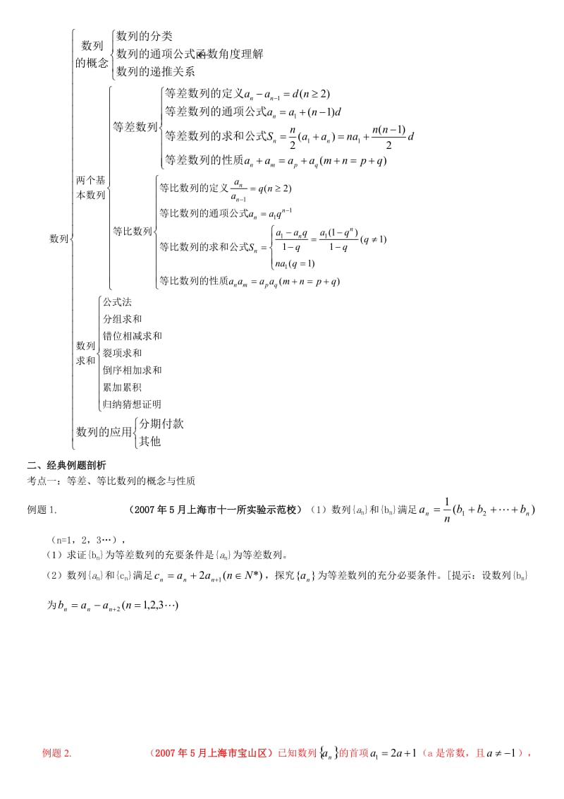 高中高考复习专项练习之数列的题型与方法(理科).doc_第2页