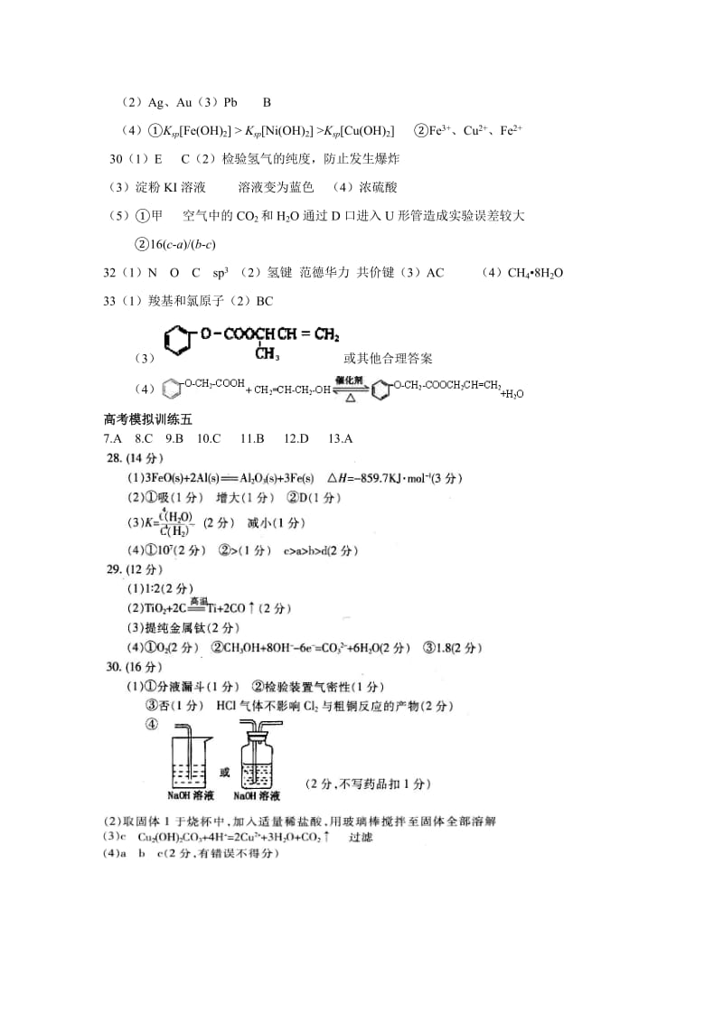 高三寒假作业答案(一栏).doc_第3页