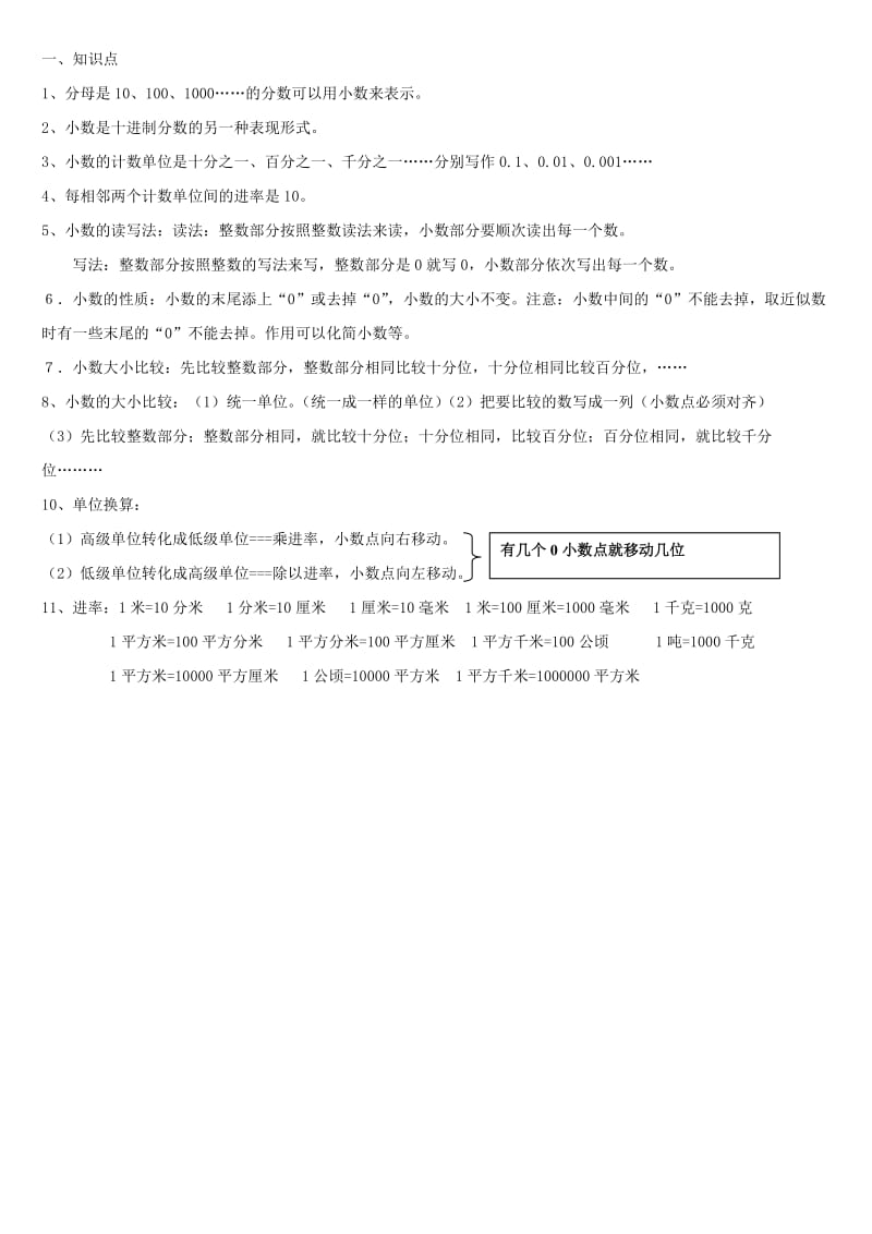 四年级下册数学小数练习题.doc_第1页