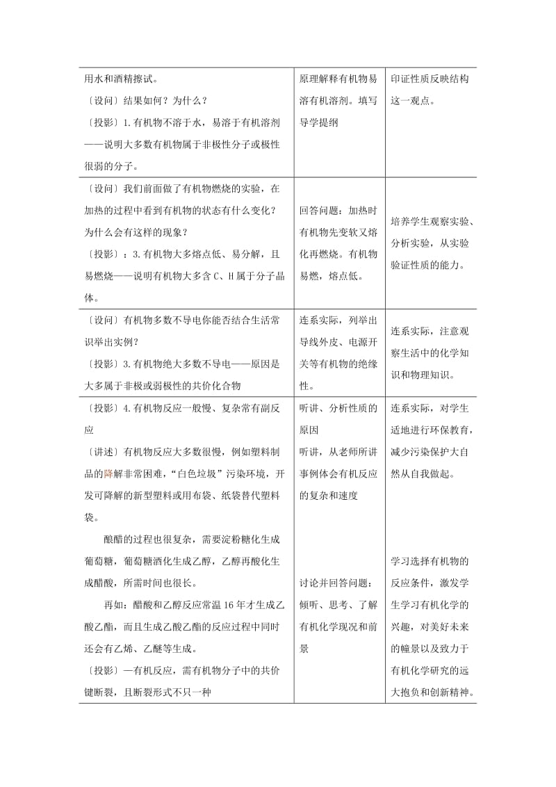 高中化学《认识有机化合物归纳与整理》教案1新人教版选修.doc_第3页