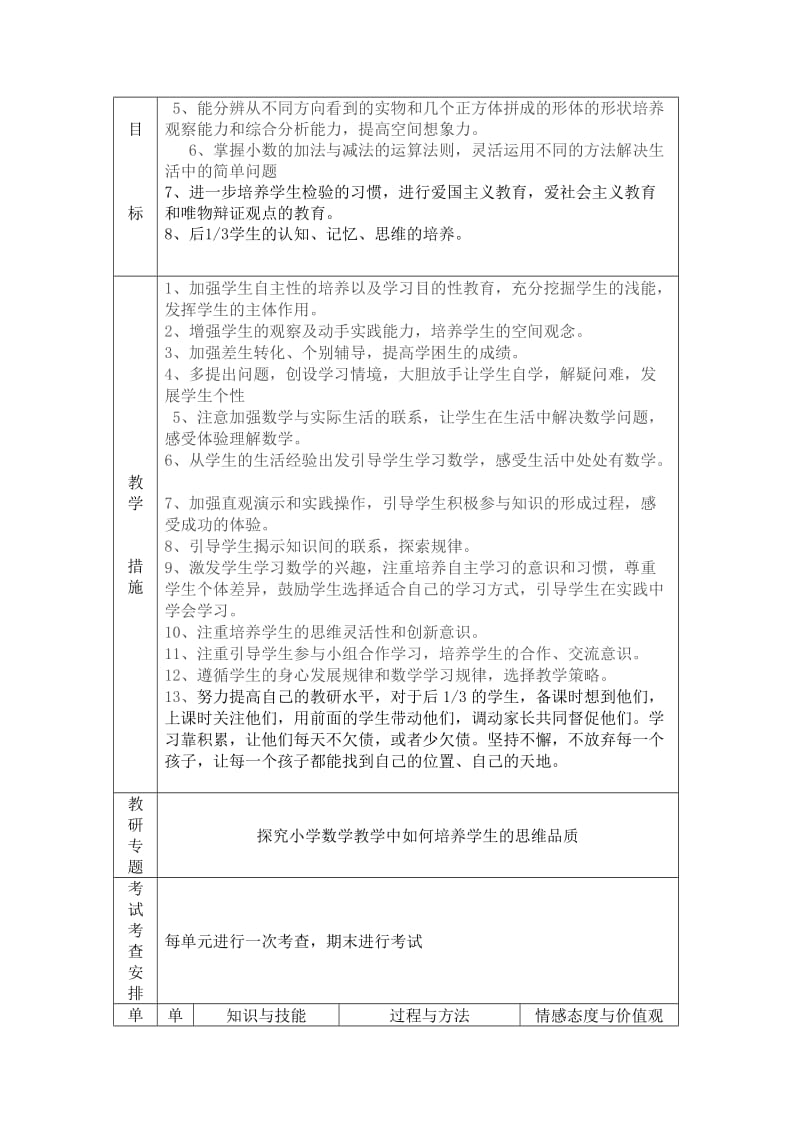 四年级数学下册计划.doc_第2页