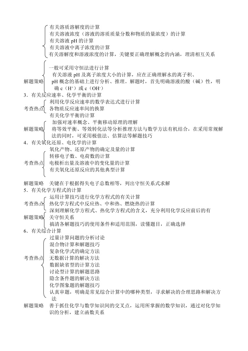 高考化学计算专项讲解与练习大全.doc_第2页