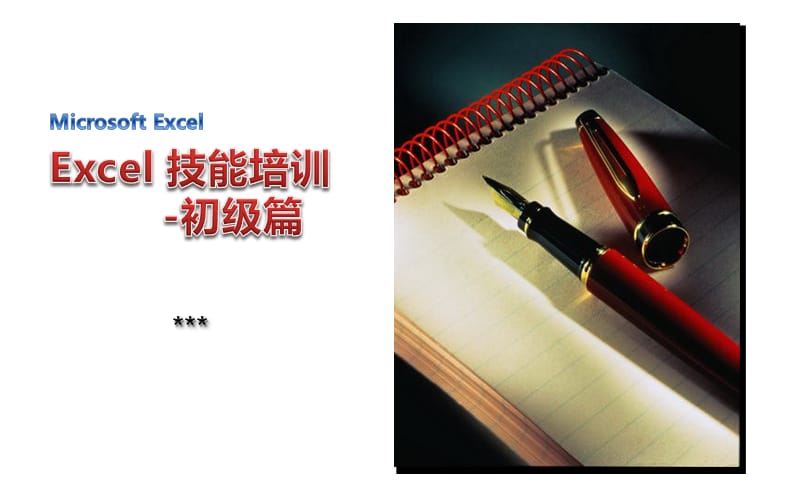 Excel 技能培训-初级篇.ppt_第1页