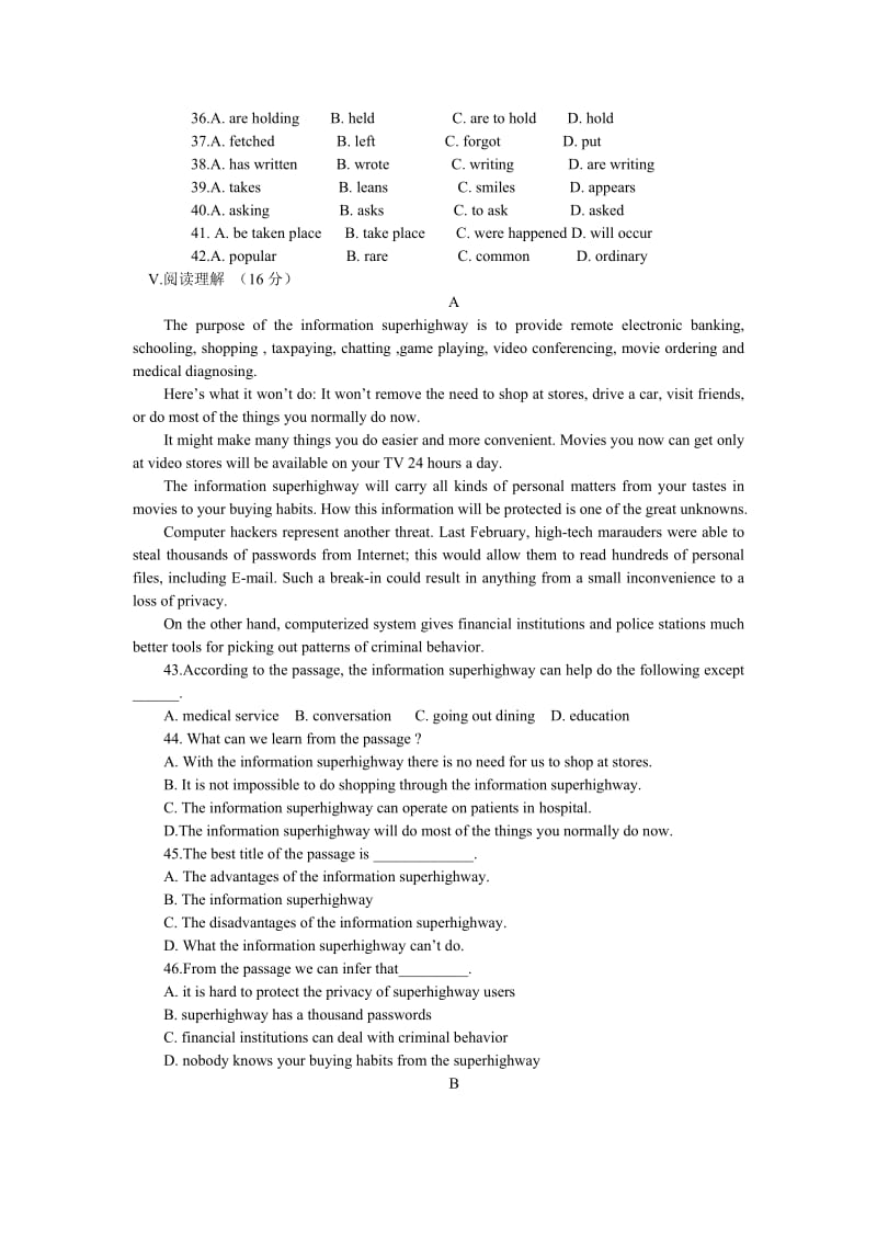 高中英语Module1同步验收题外研版必修四.doc_第3页