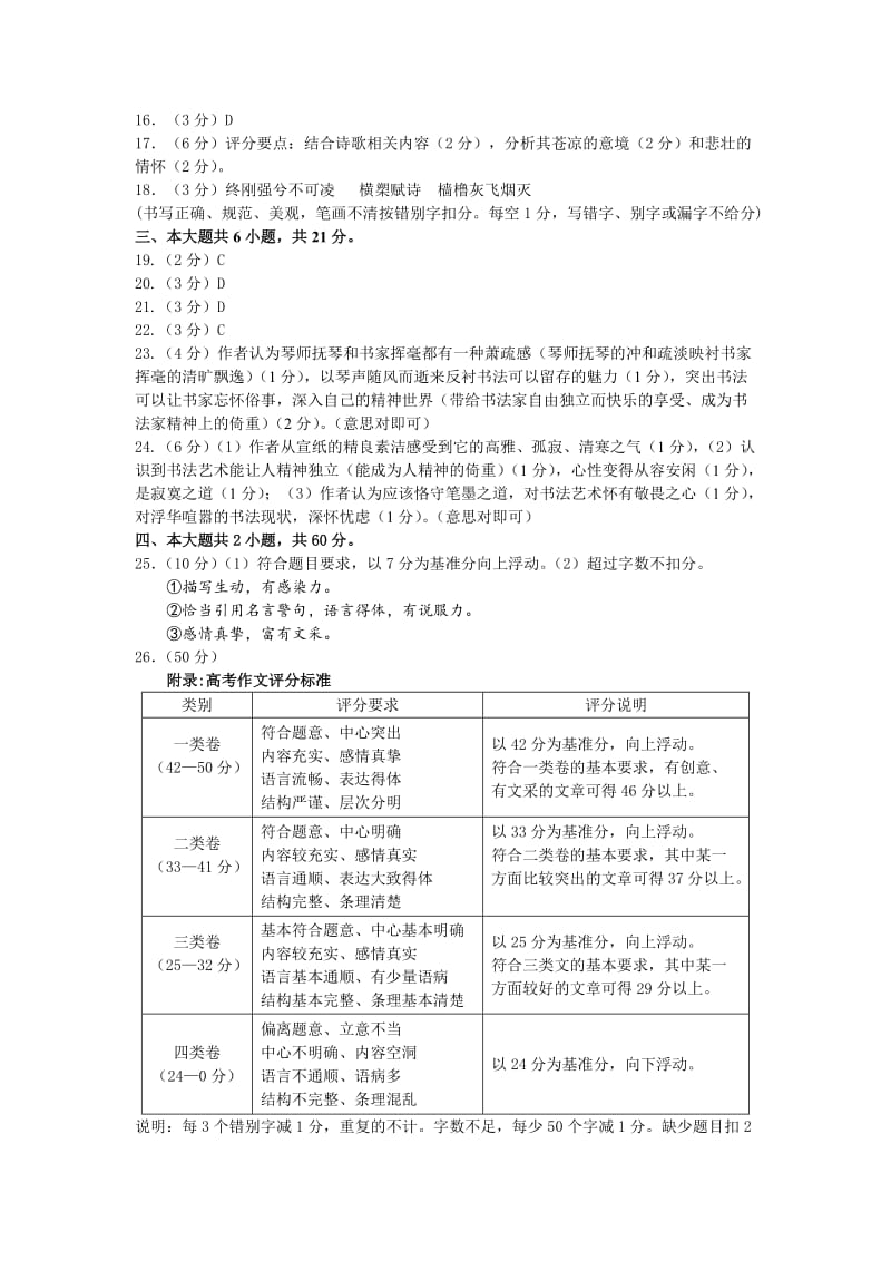 高三语文第二学期期中练习答案.doc_第2页