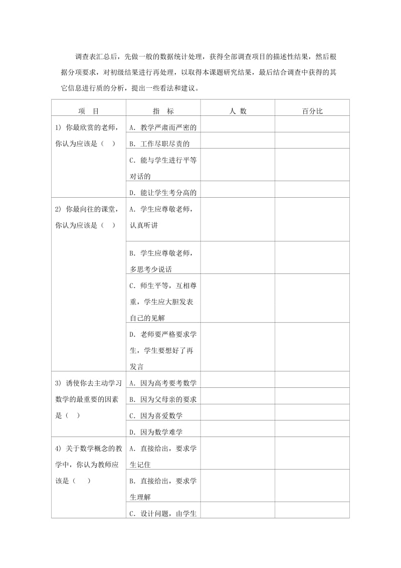 高中数学课堂现状调查报告分析.doc_第2页