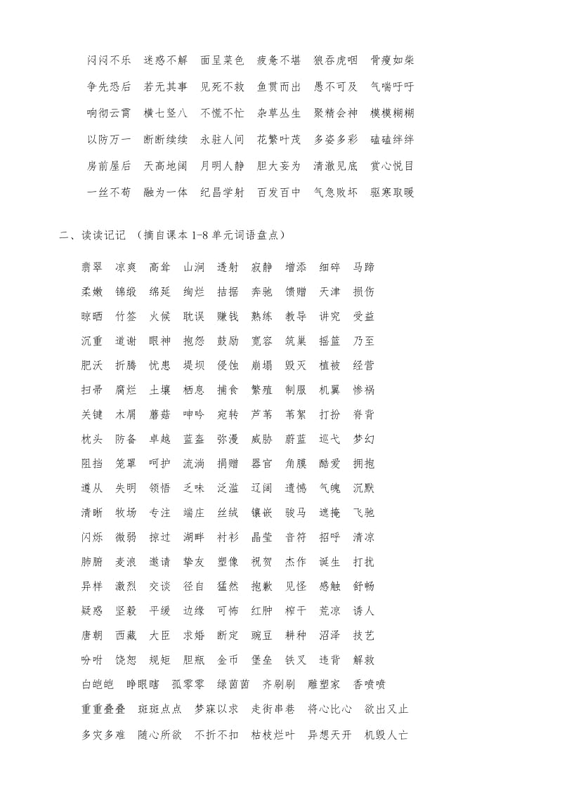 四年级下册语文总复习资料日积月累.doc_第2页