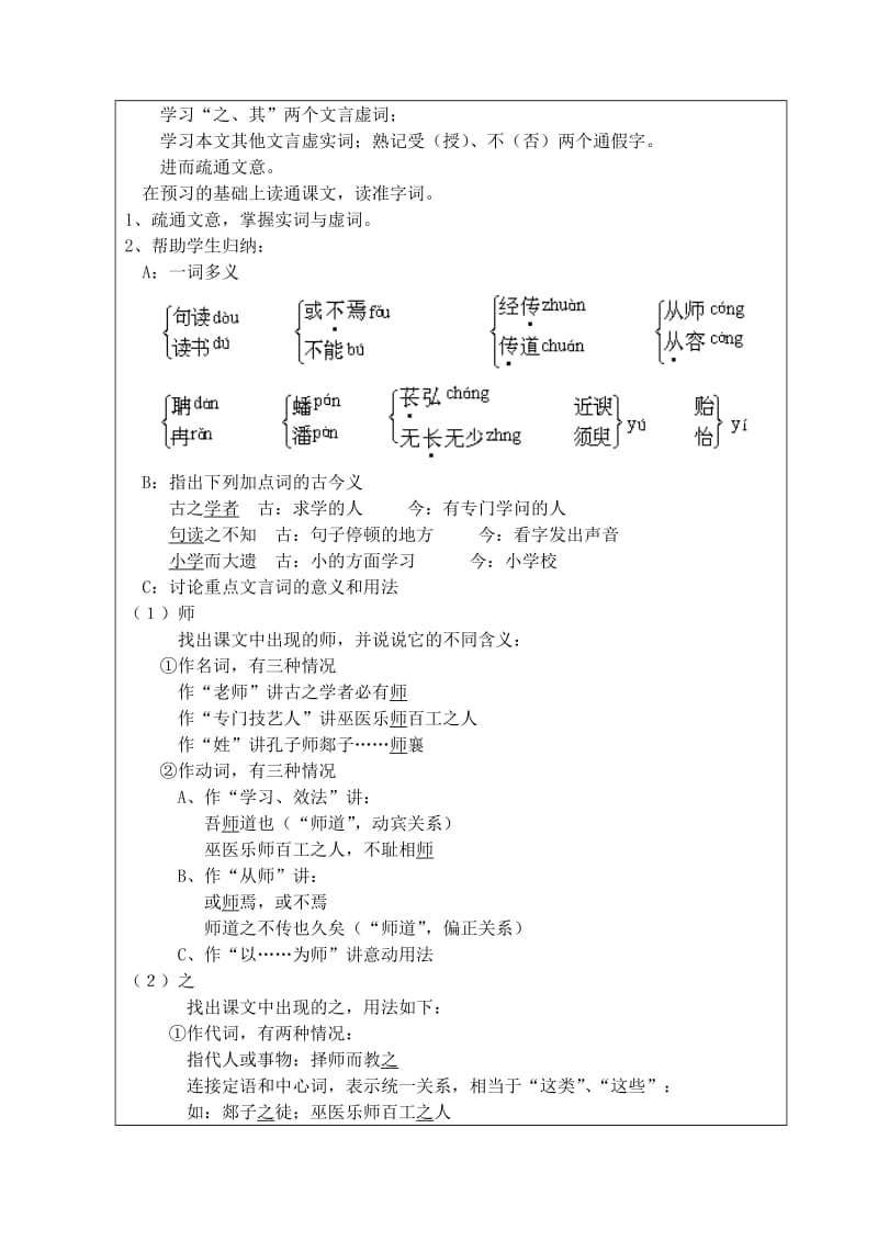 高中语文师说教案新人教版必修.doc_第3页