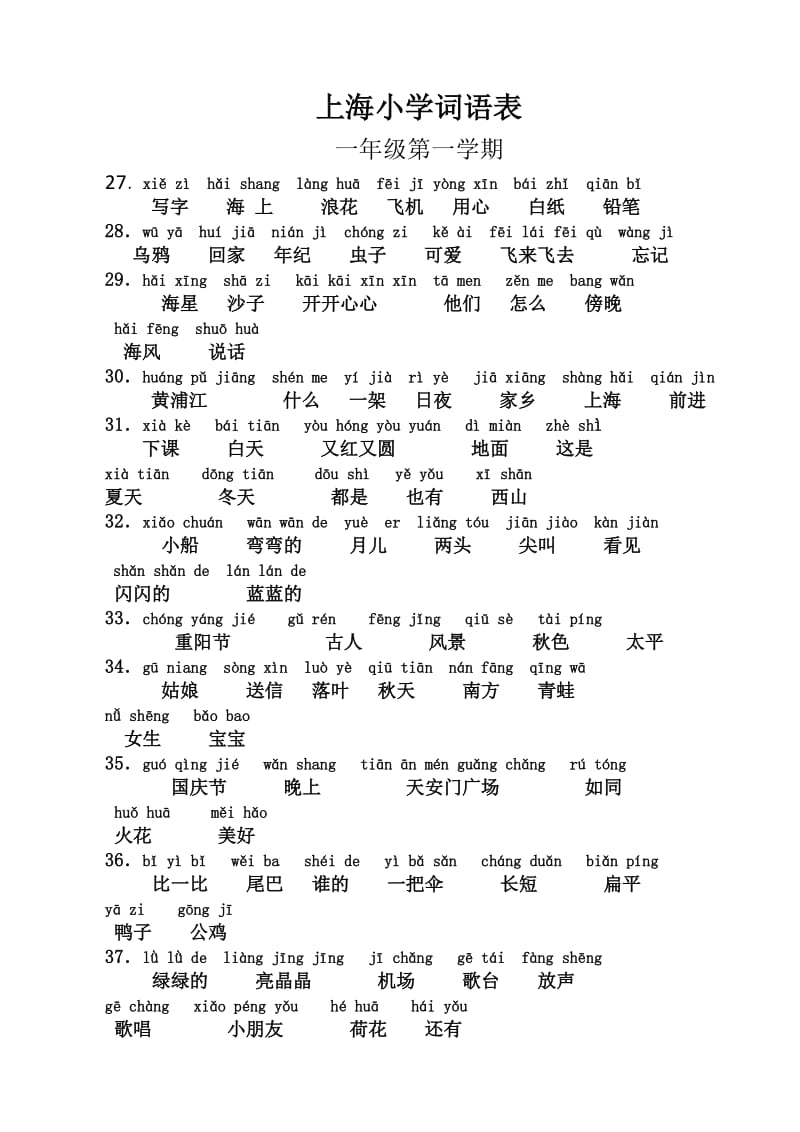 上海小学语文1-2年级词语表拼音.docx_第1页