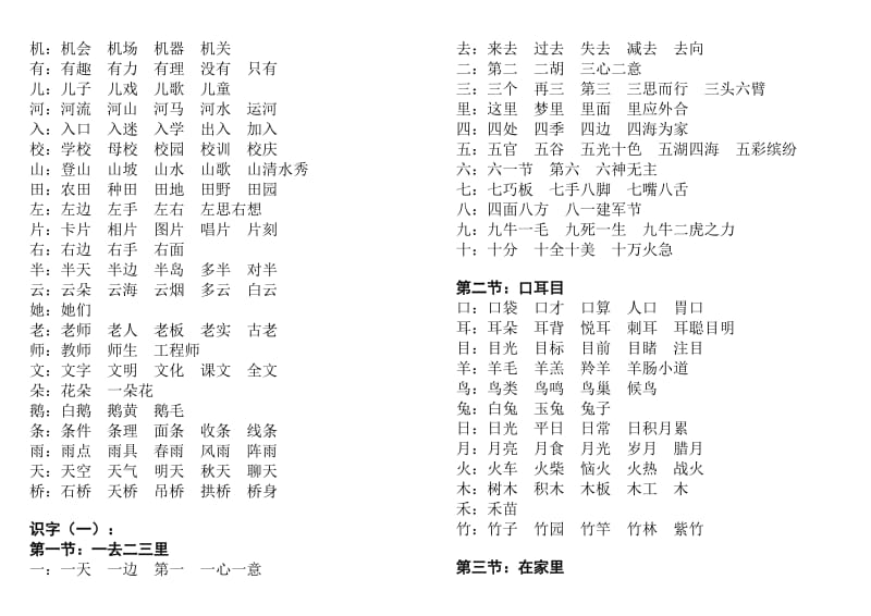 人教版一年级语文上册生字卡汇总.doc_第2页