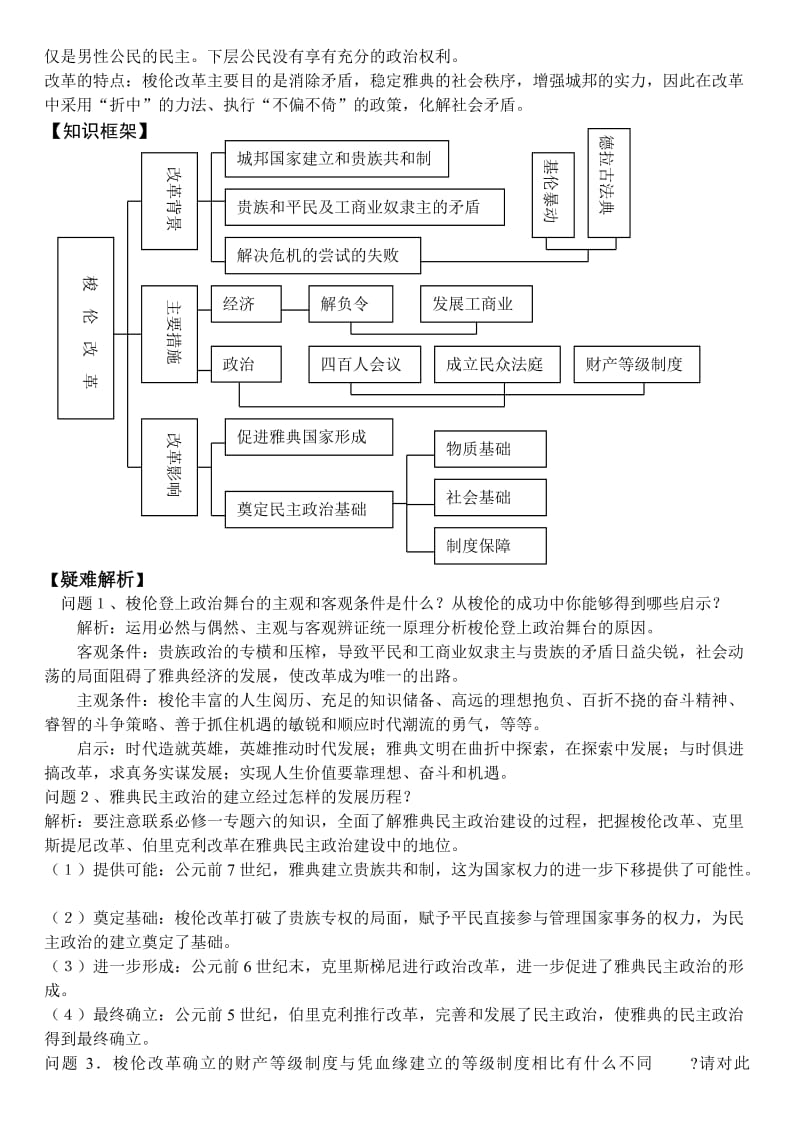 高中历史(改革)知识梳理和专项练习人民版选修.doc_第3页