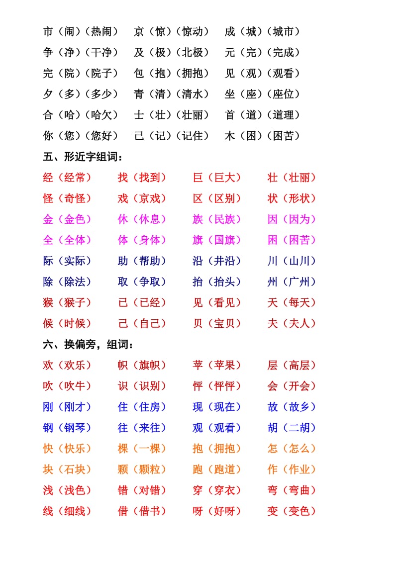 二年级上册语文期中复习资料.doc_第3页