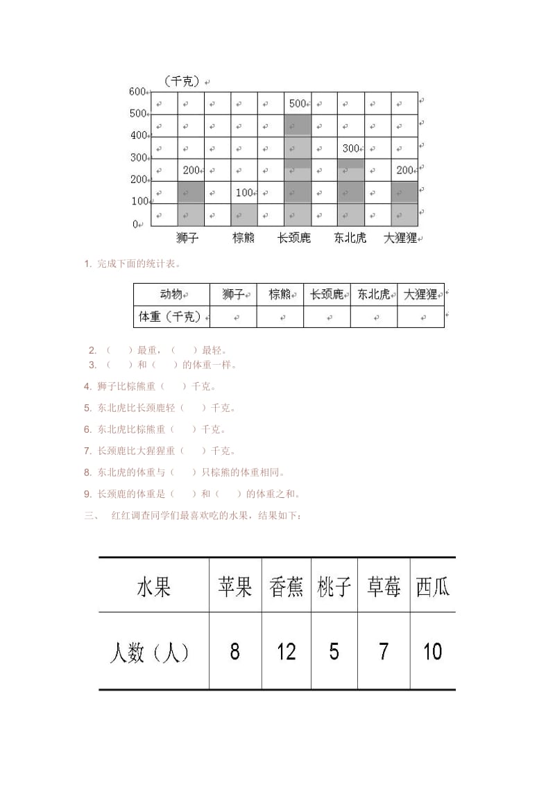 二年级下统计练习题.doc_第2页