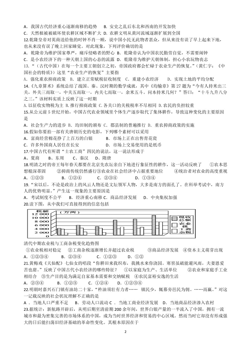 高中历史必修二练习一.doc_第2页