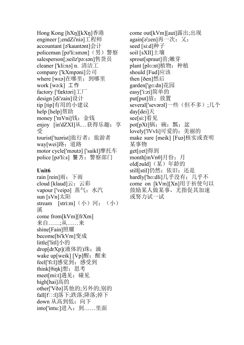 人教版小学英语六年级单词上册(带音标).doc_第3页