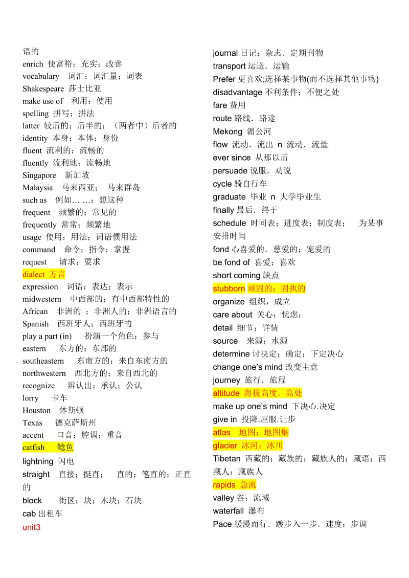 人教版高中英语全部单词(必修1至选修8).doc_第3页