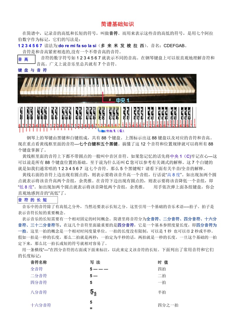 高中基本能力复习音乐专题简谱知识.doc_第1页