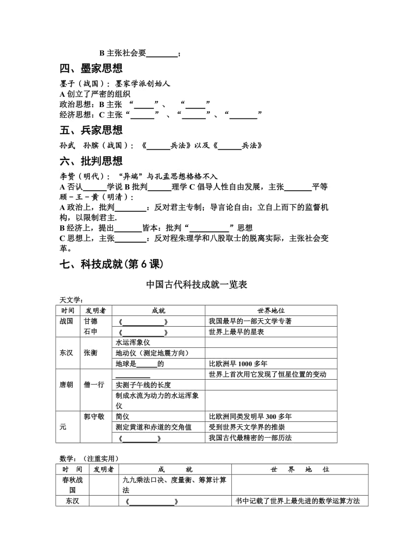 高中历史必修3第1单元提纲及单元练习.doc_第2页