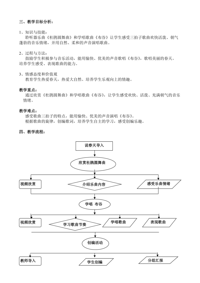 北京市义务教育课程改革实验教材小学音乐第二册《春天》.doc_第3页