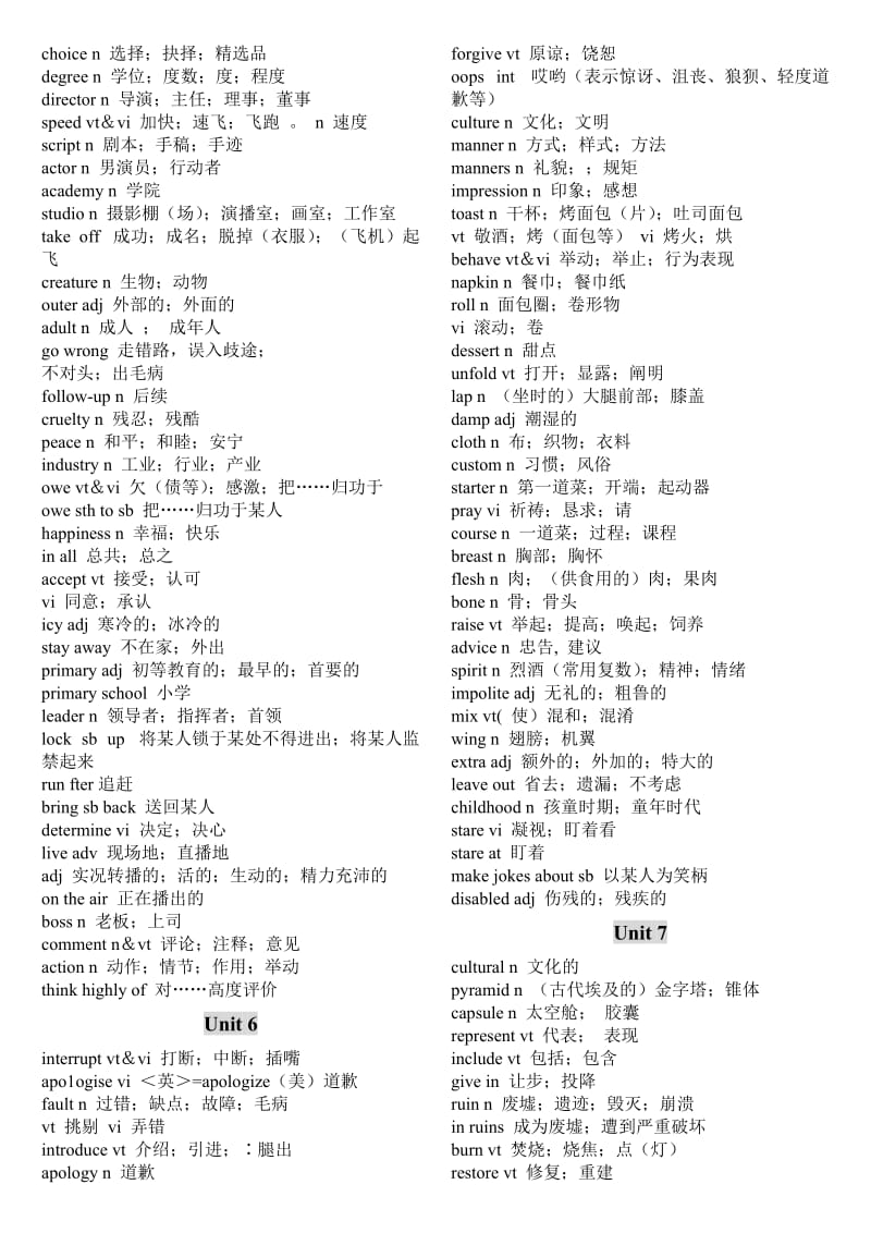 高中英语单词大全(英语书上的).doc_第3页