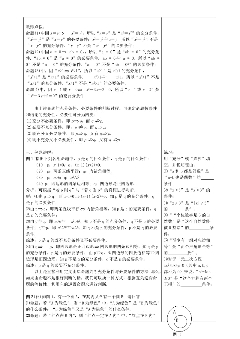 高中数学《命题及其关系-充分条件与必要条件》教案苏教版选修.doc_第2页