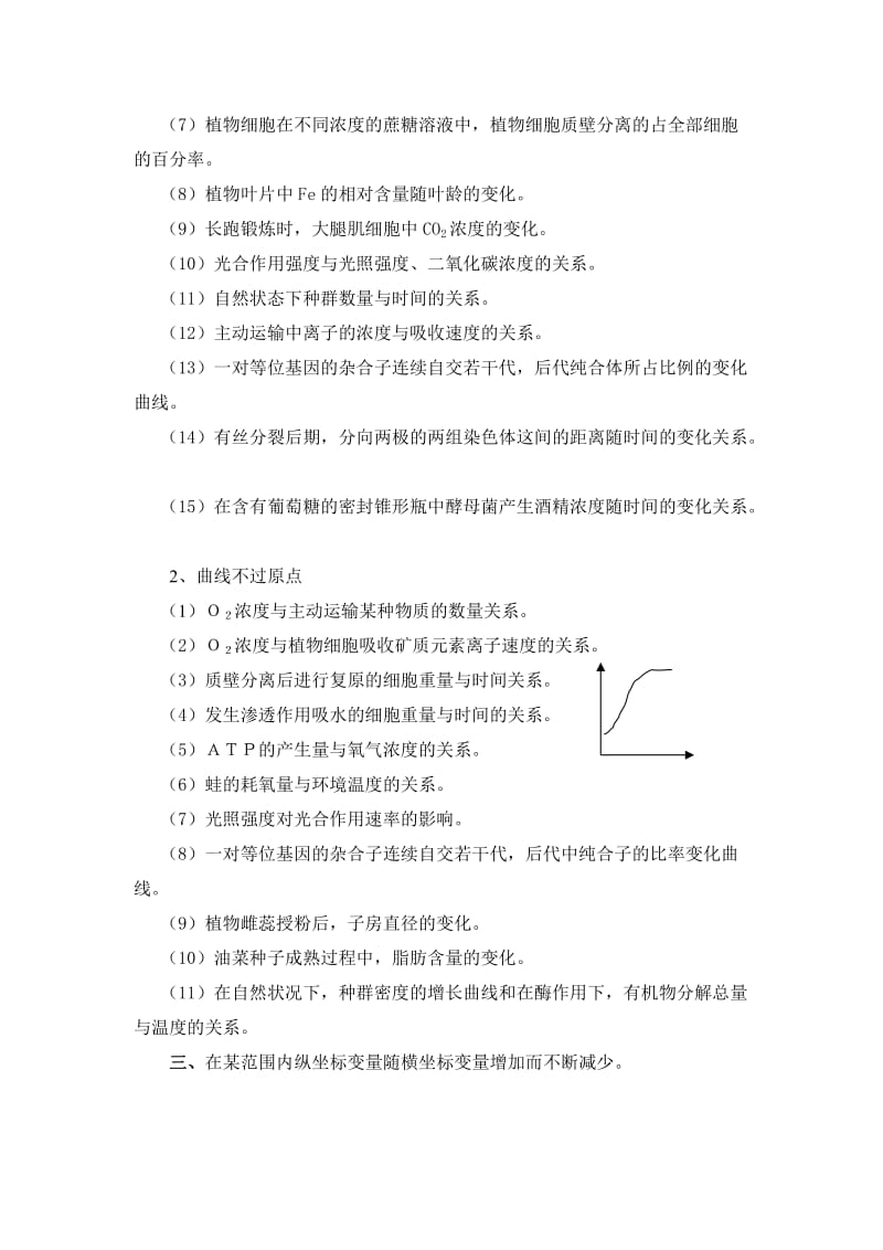 高中生物学中常见的几种坐标图像的生物学含义.doc_第2页