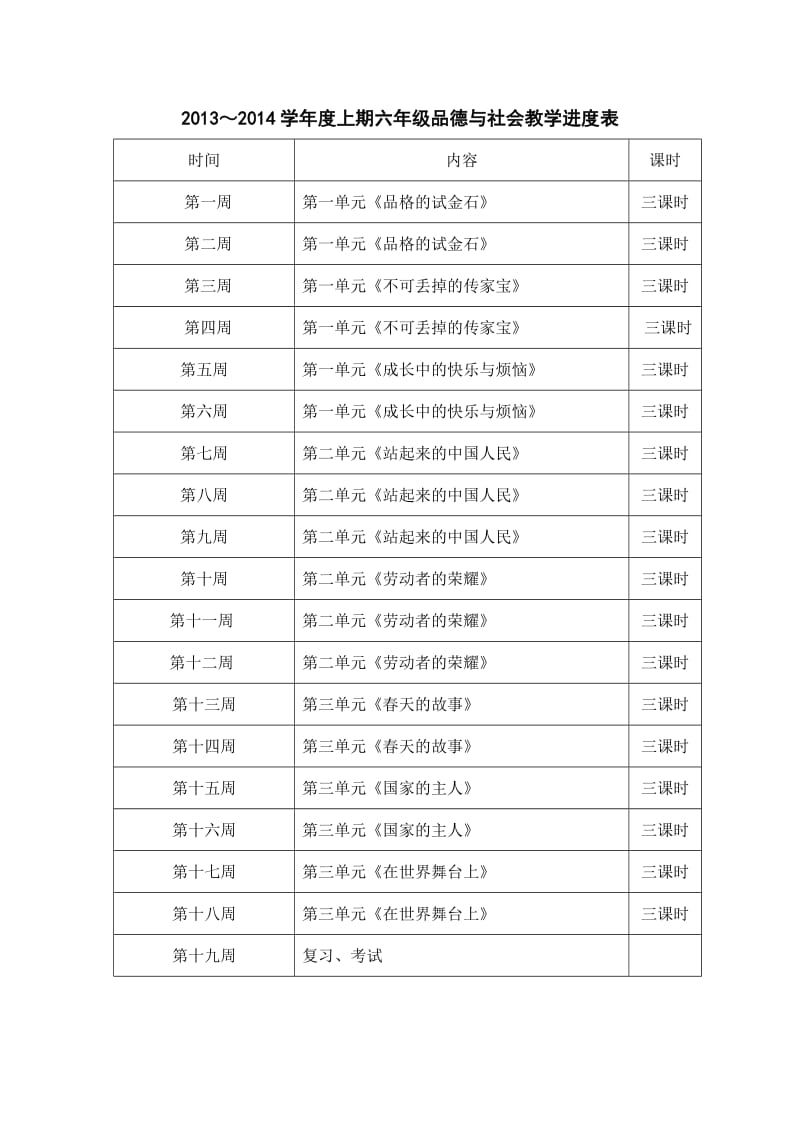 六年级语文作文品德教学进度表.doc_第3页